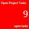KPI Tile displaying the number of tasks in the selected Task list view